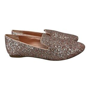 Birdies Starling Glitter Flats Ballet Loafer Rose Gold Shoe Size 7.5 NWOB